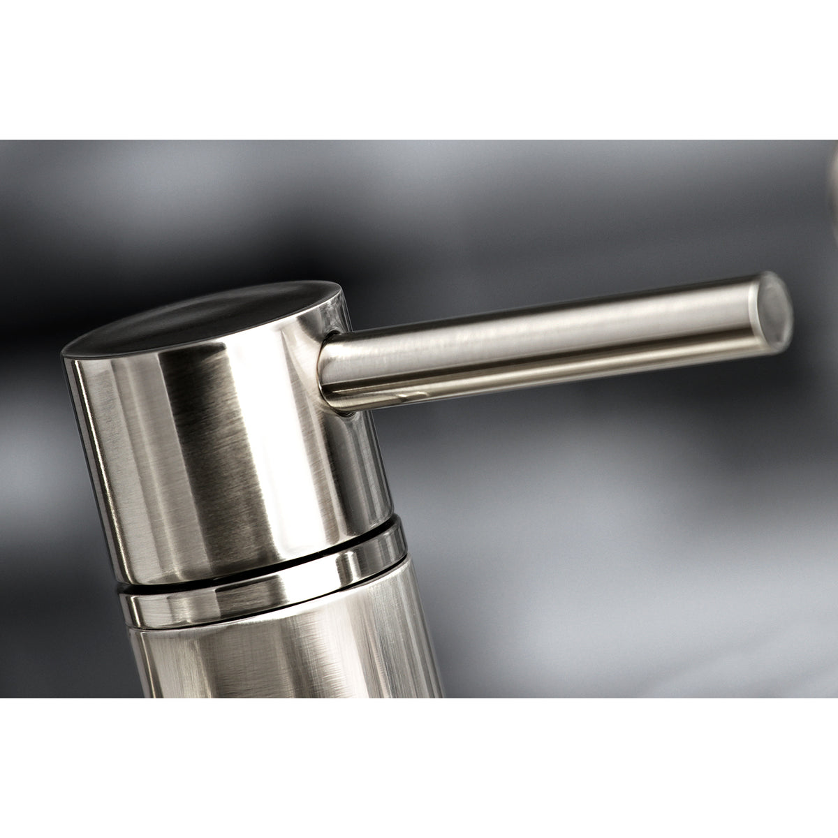 Kingston Brass KS8278DLBS Concord Two-Handle Bridge Kitchen Faucet with Brass Side Sprayer