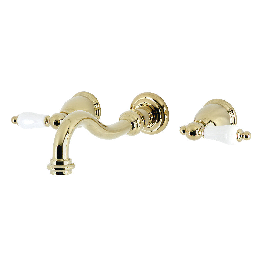 Kingston Brass KS3122PL Vintage 2-Handle Wall Mount Bathroom Faucet