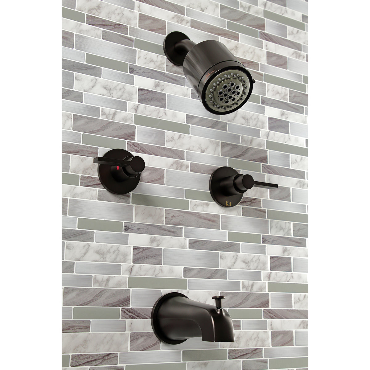 NuvoFusion Two-Handle Tub and Shower Faucet