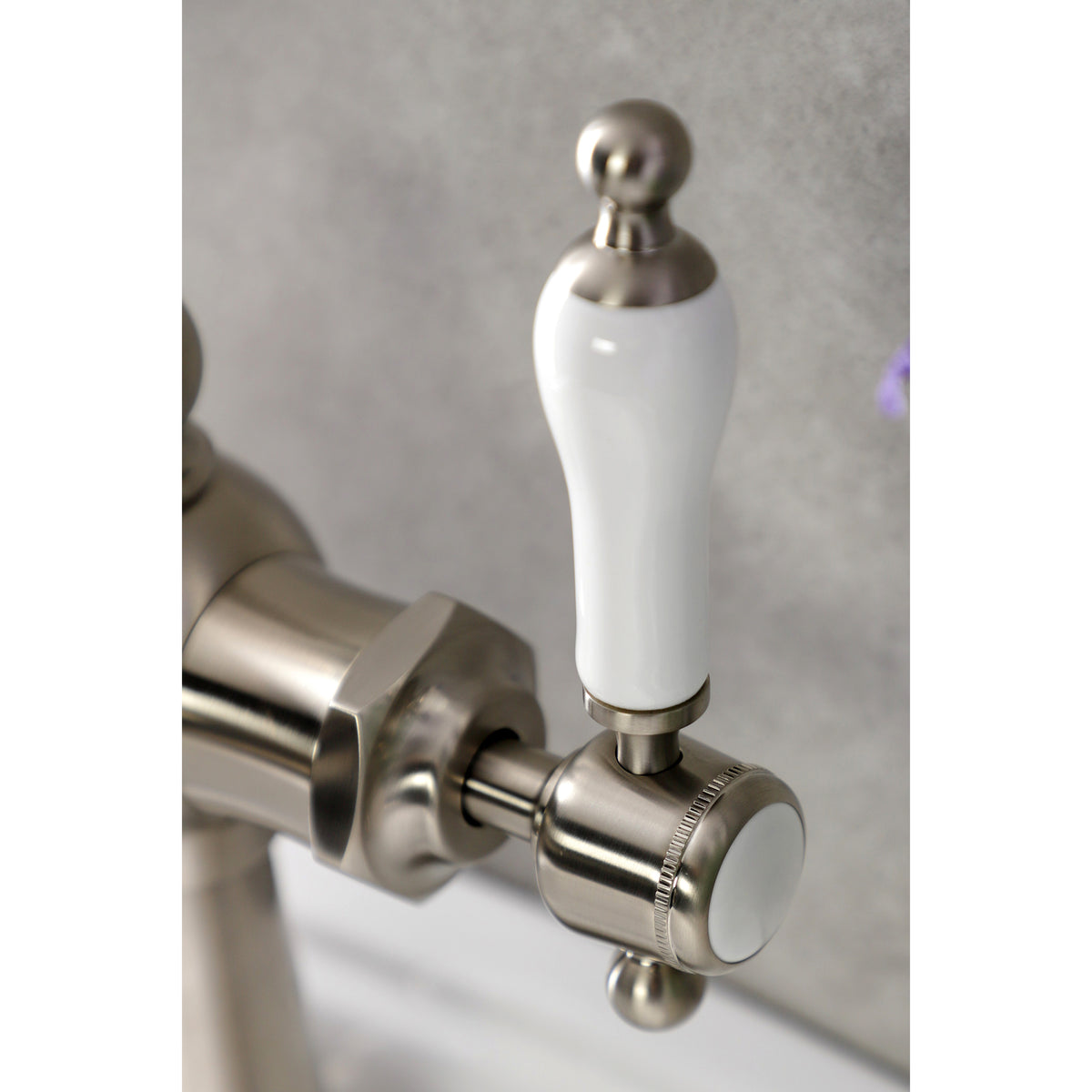 Kingston Brass KSD154KLCP Nautical Single-Handle Bathroom Faucet with Push Pop-Up