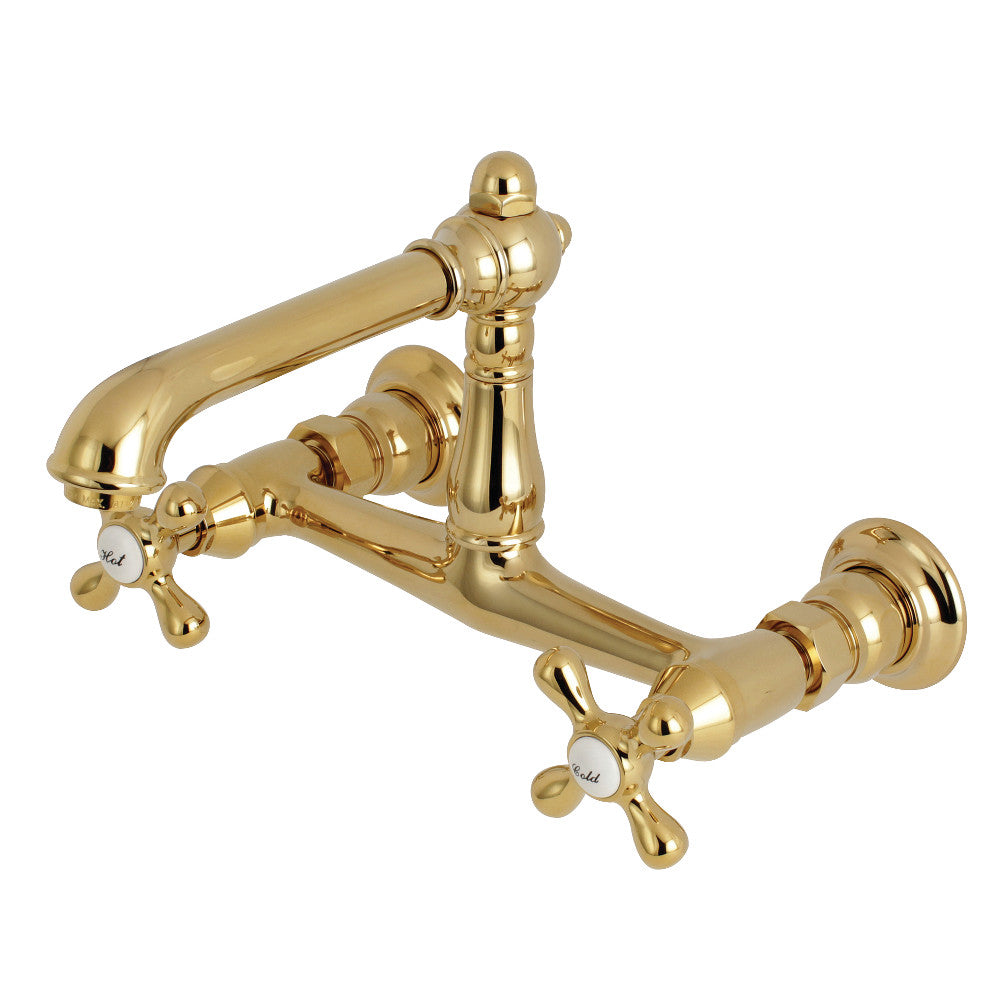 Kingston Brass KS7247AX 8-Inch Center Wall Mount Bathroom Faucet