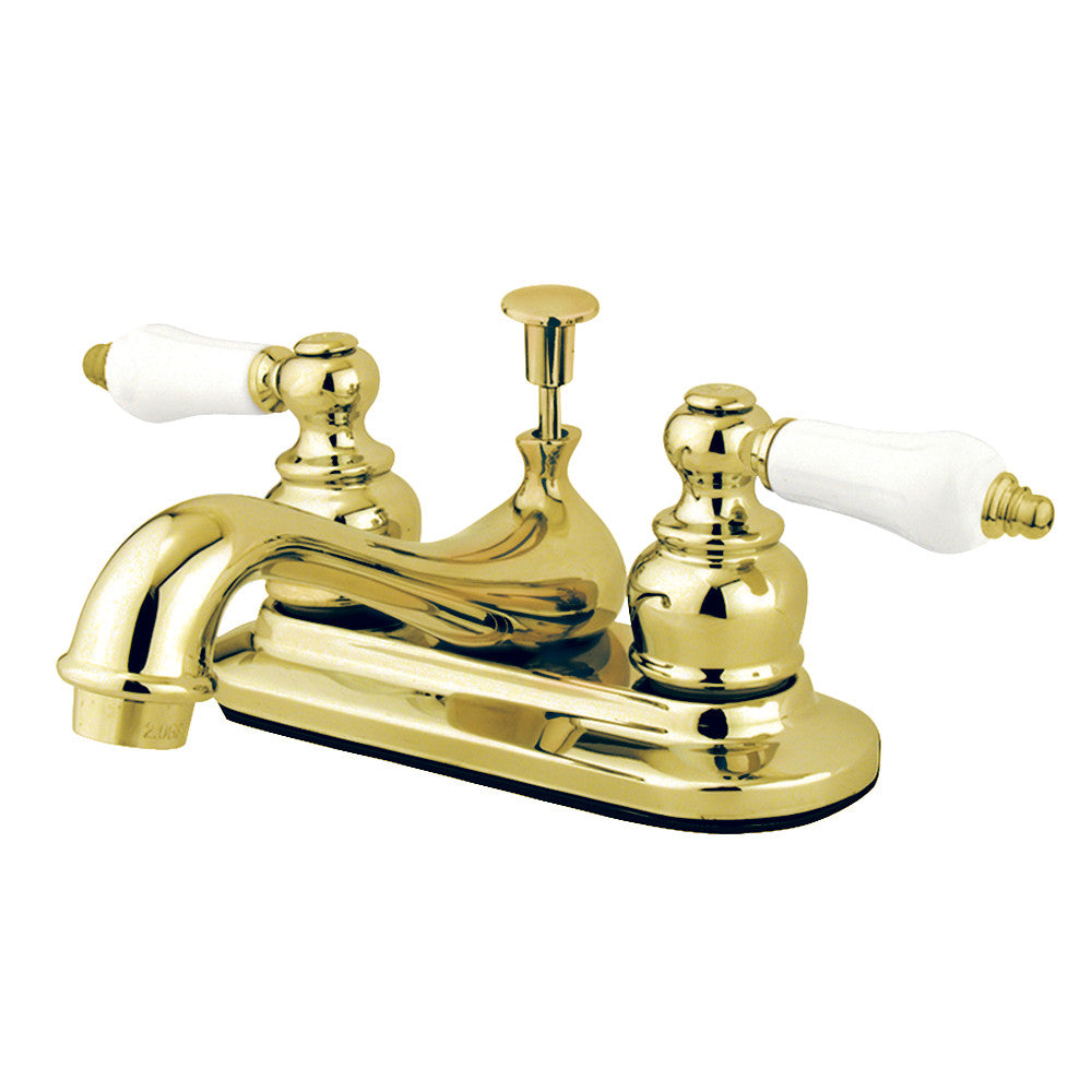 Kingston Brass KB606PL Restoration 4 in. Centerset Bathroom Faucet