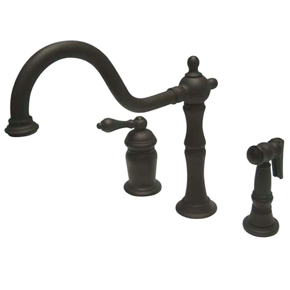 Kingston Brass KS1815ALBS Widespread Kitchen Faucet