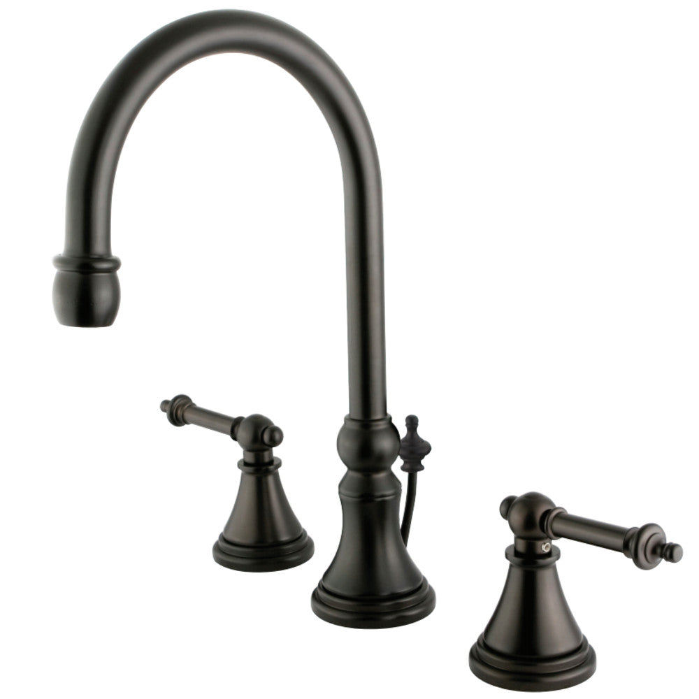 Kingston Brass KS2981TL Templeton Widespread Bathroom Faucet with Brass Pop-Up