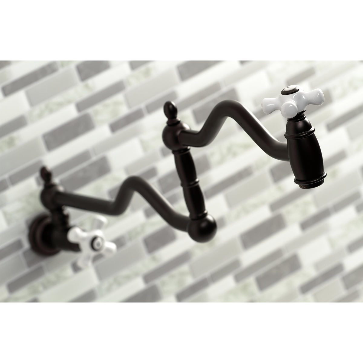 Kingston Brass KS2100PX Heritage Wall Mount Pot Filler