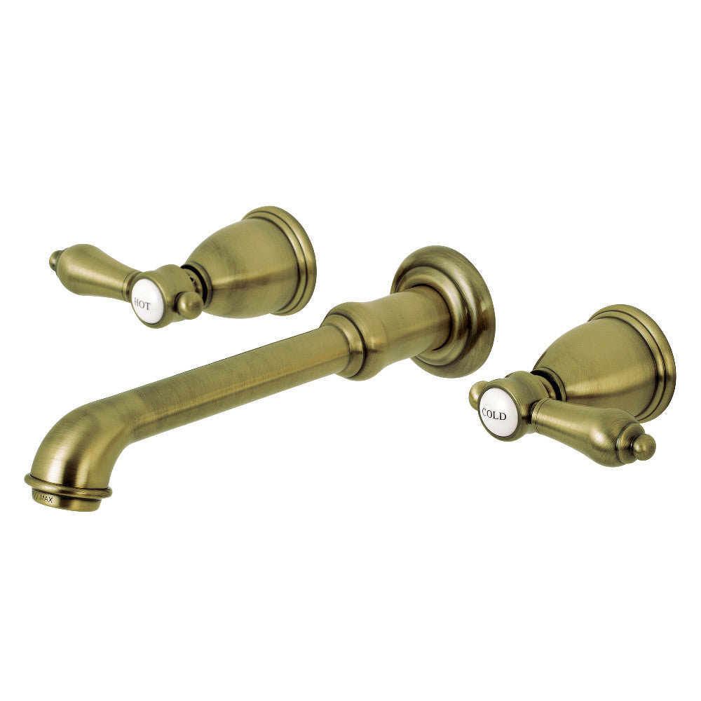 Kingston Brass KS7120BAL 8" Center Wall Mount Bathroom Faucet