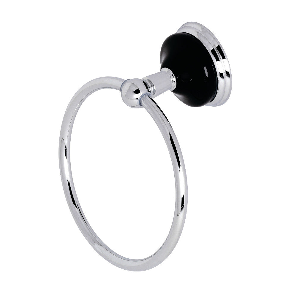 Kingston Brass Water Onyx 6 in. Towel Ring