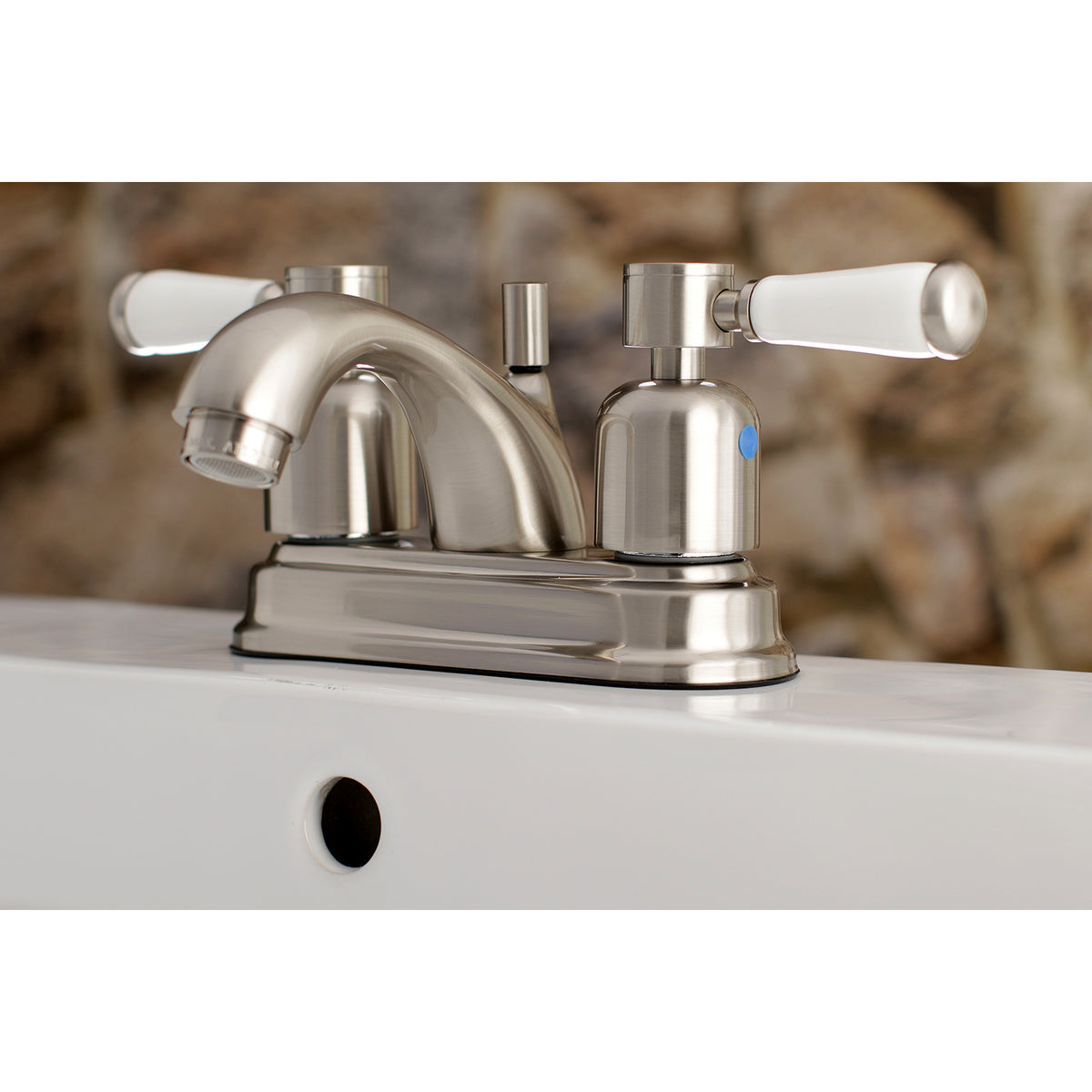Kingston Brass FB2608DPL 4 in. Centerset Bathroom Faucet