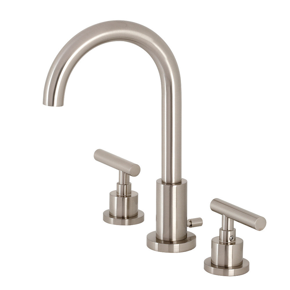 Kingston Brass FSC8921CML Manhattan Widespread Bathroom Faucet with Brass Pop-Up