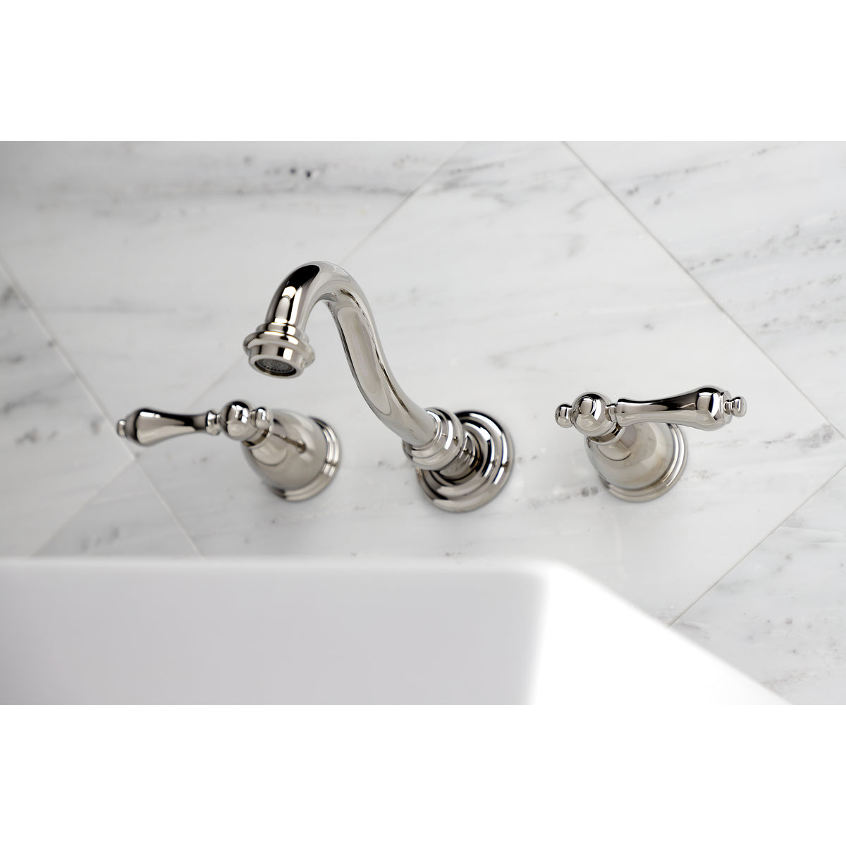 Kingston Brass KS3121AL Vintage 2-Handle Wall Mount Bathroom Faucet