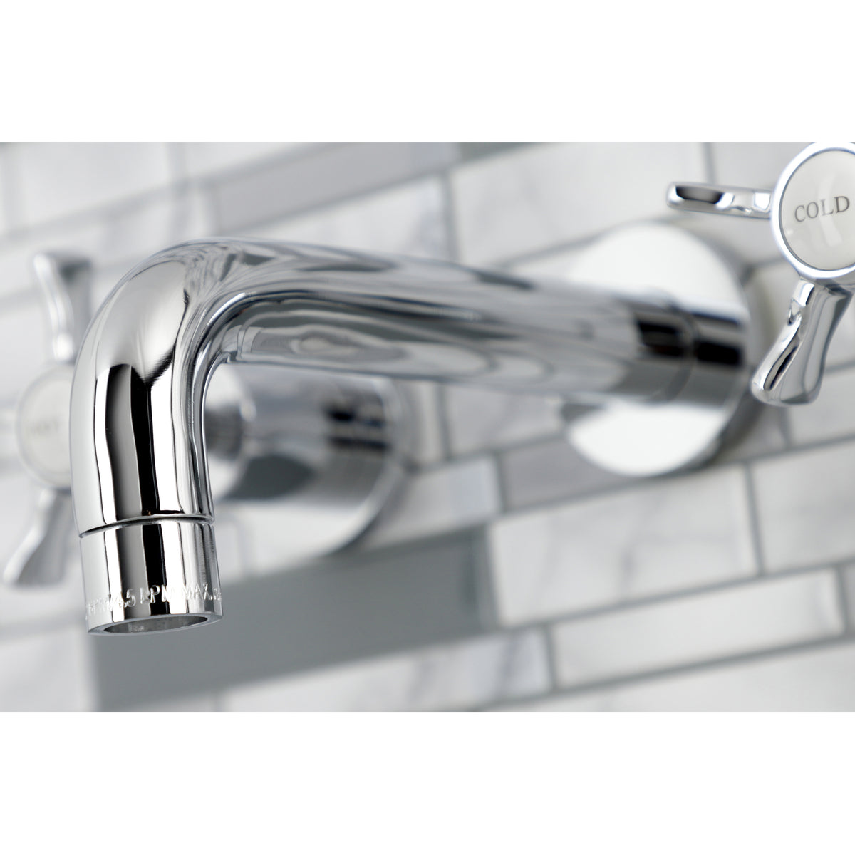 Kingston Brass KS8128NX Hamilton Two-Handle Wall Mount Bathroom Faucet