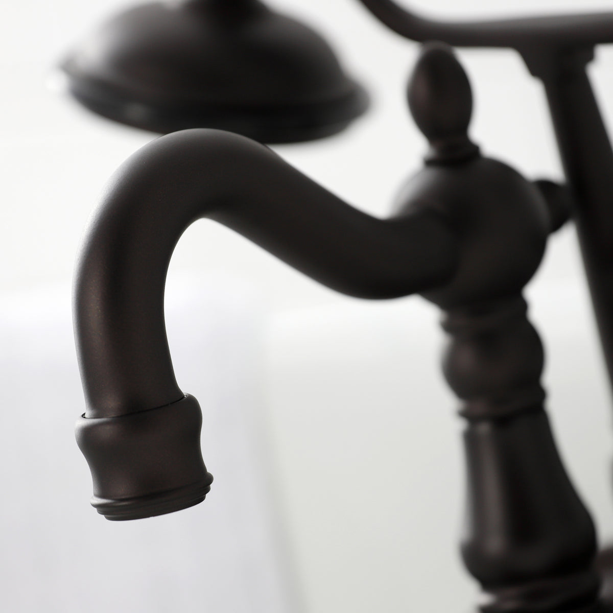 Heritage 3-3/8" Tub Wall Mount Clawfoot Tub Faucet with Hand Shower