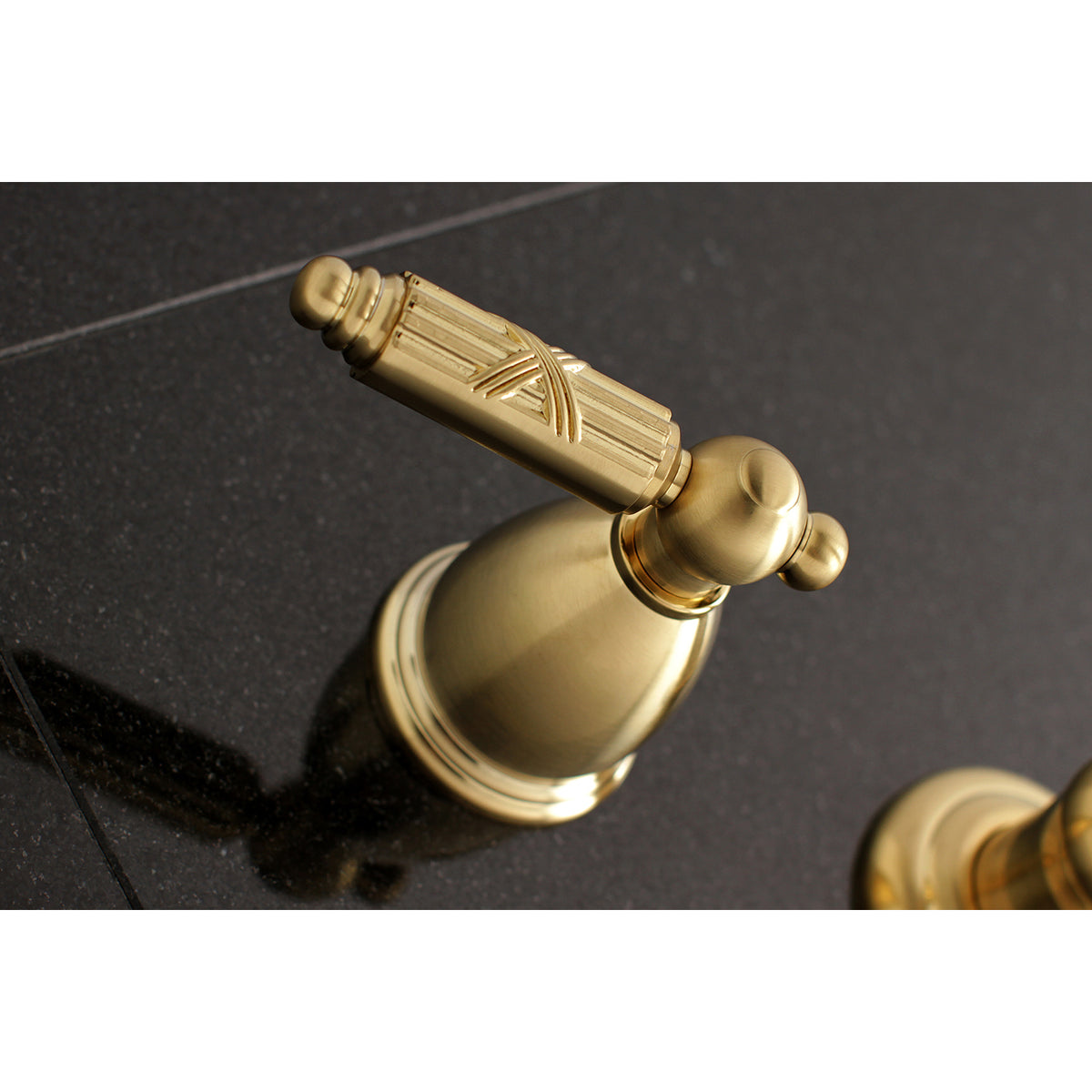 Kingston Brass KS7128GL Georgian Two-Handle Wall Mount Bathroom Faucet