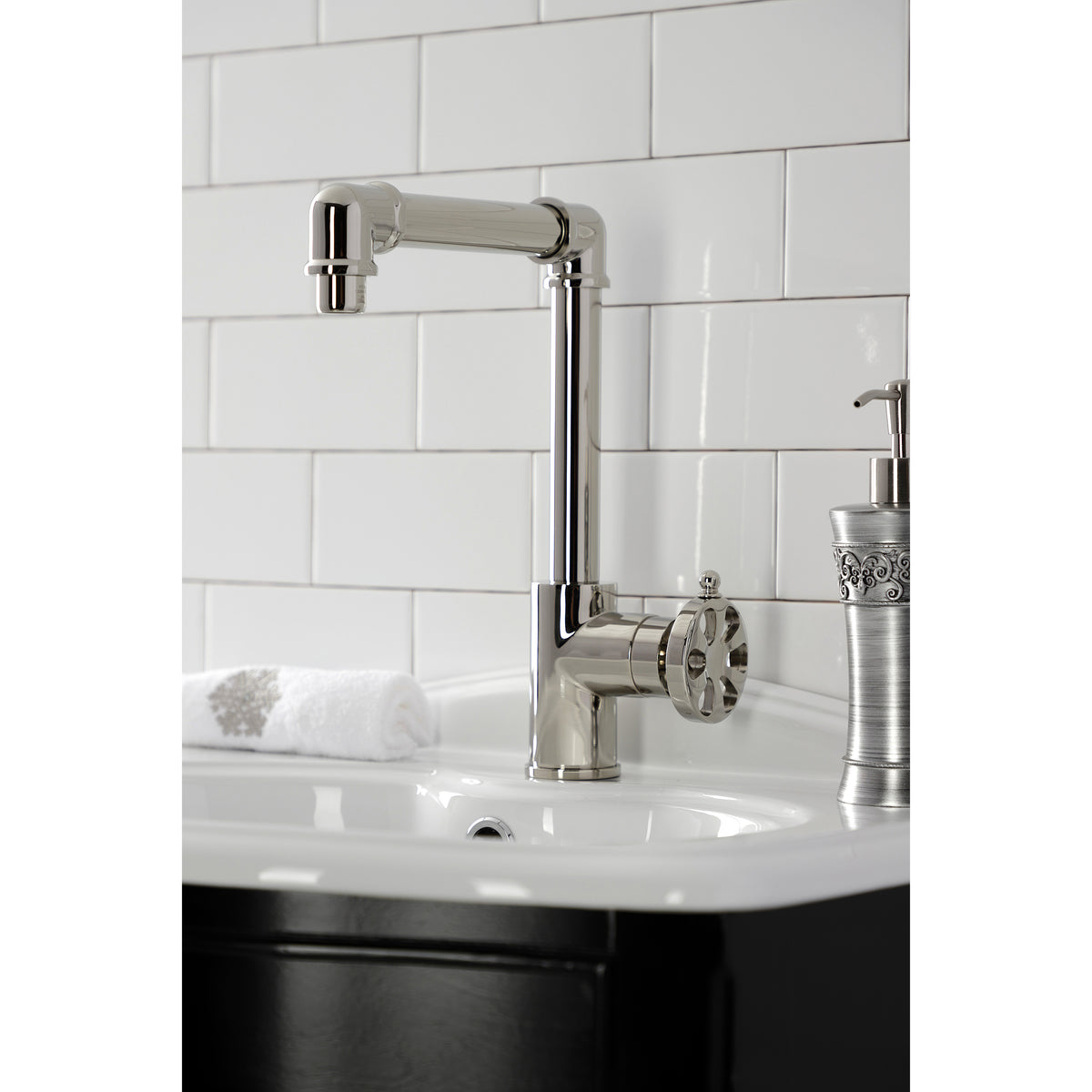 Kingston Brass KS144RXPN Belknap Single-Handle Bathroom Faucet with Push Pop-Up