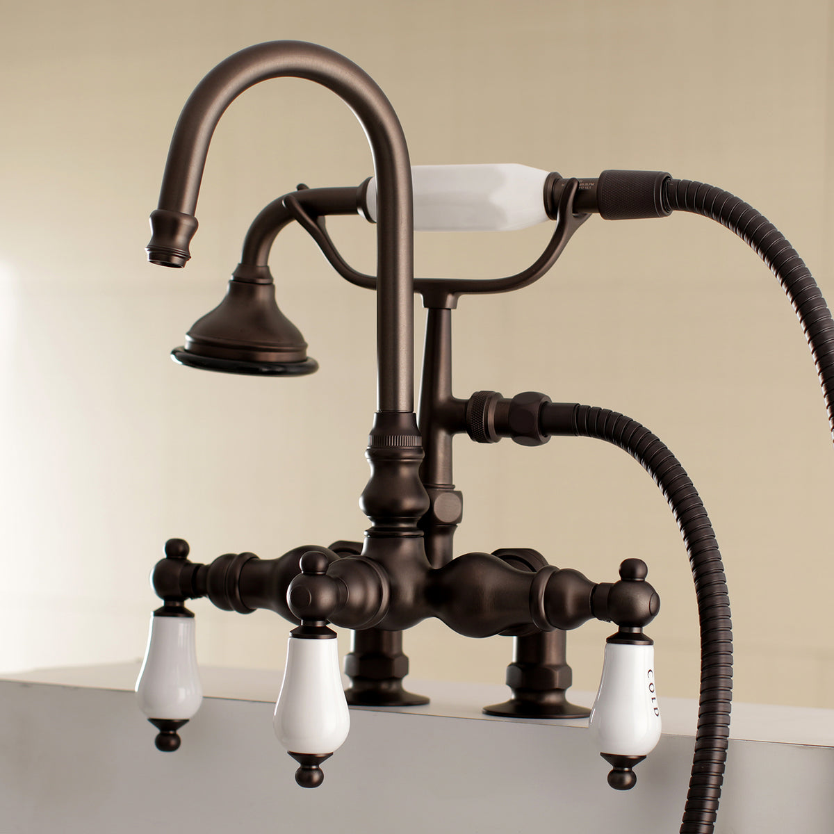 Aqua Vintage Clawfoot Tub Faucet with Hand Shower