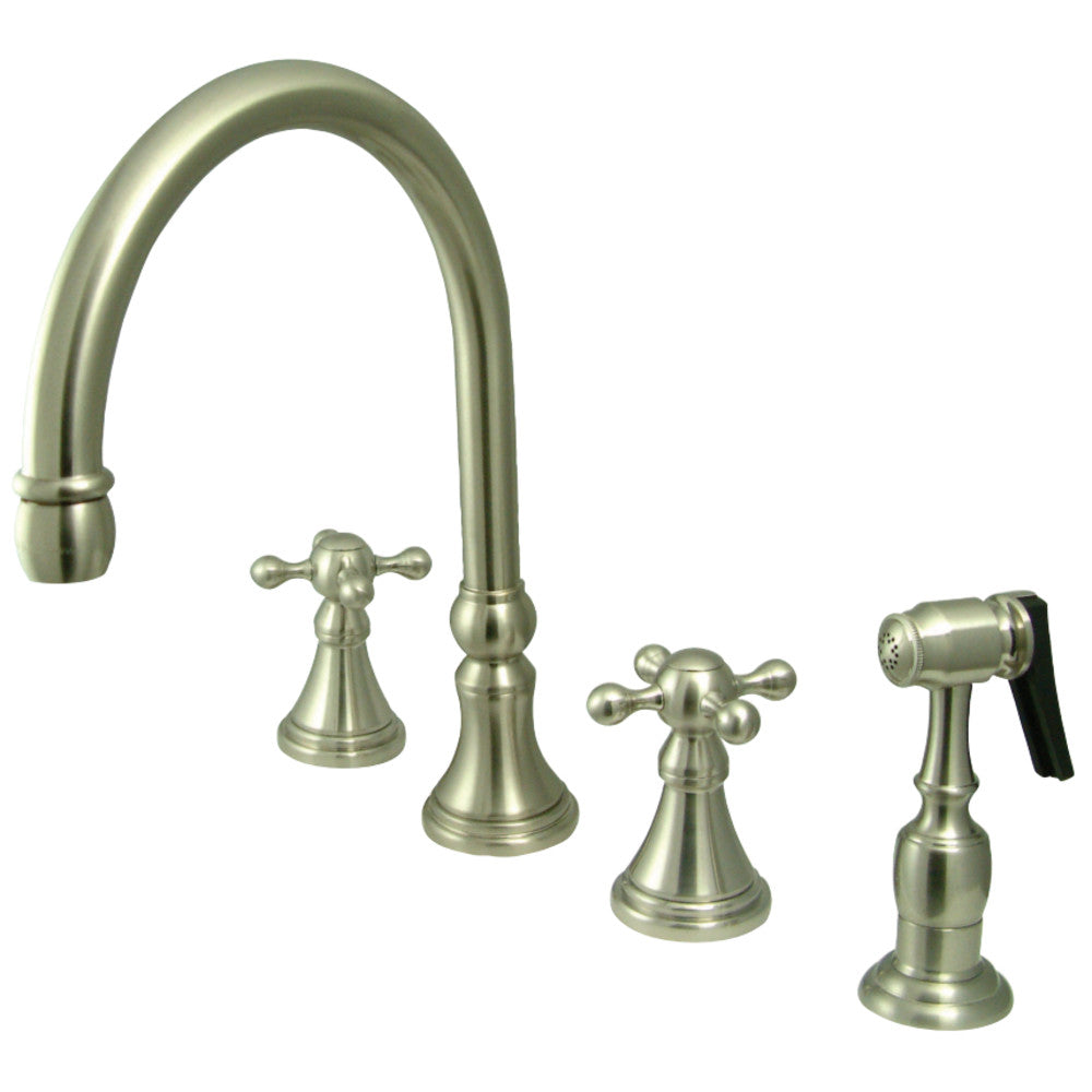 Kingston Brass KS2795KXBS Widespread Kitchen Faucet