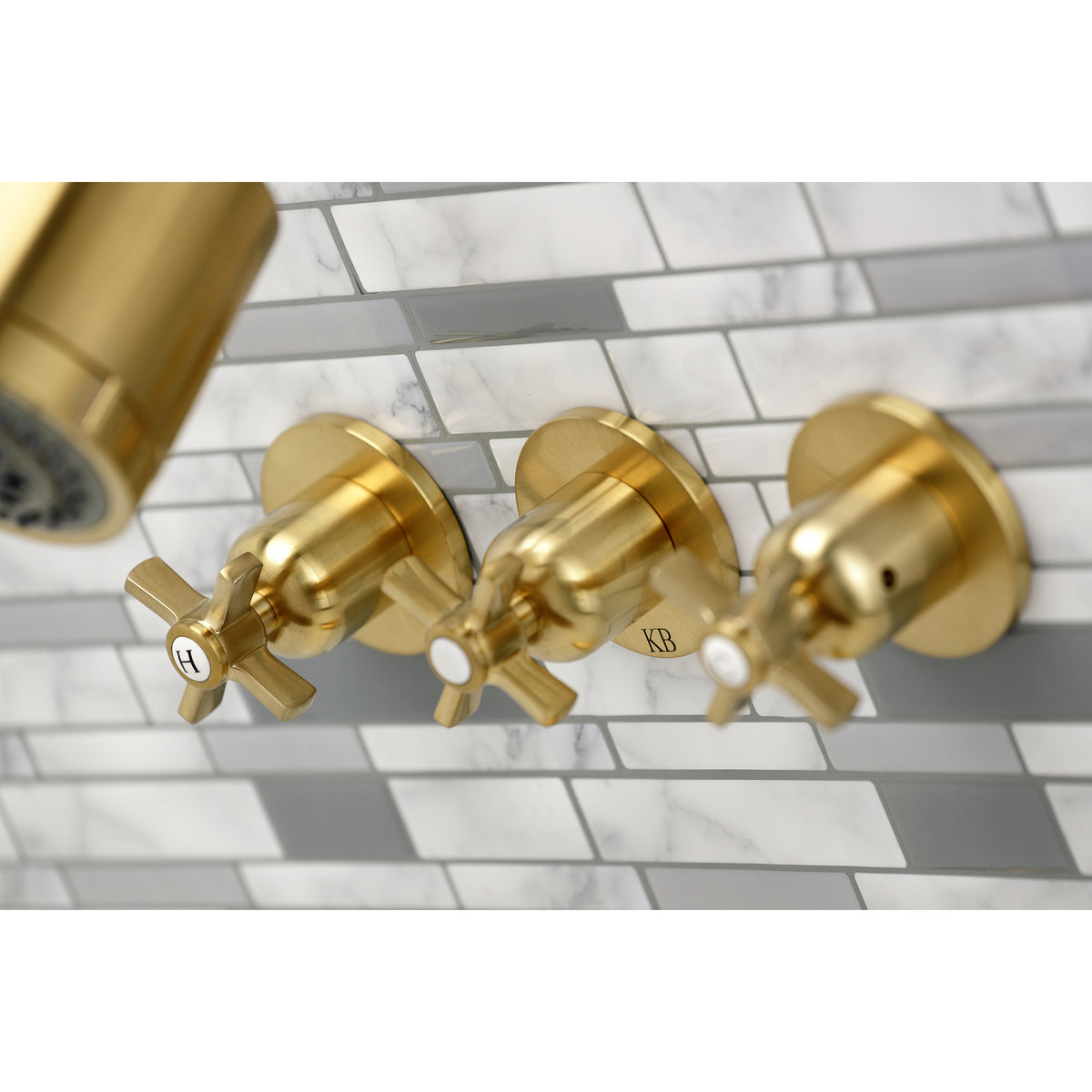 Millennium Three-Handle Tub and Shower Faucet