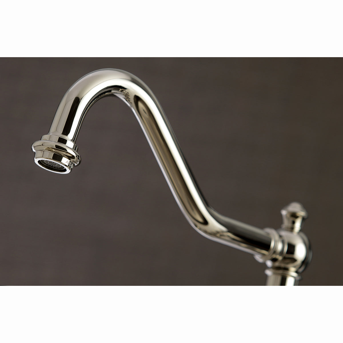 Kingston Brass KS3276AXBS Restoration 8" Bridge Kitchen Faucet with Sprayer