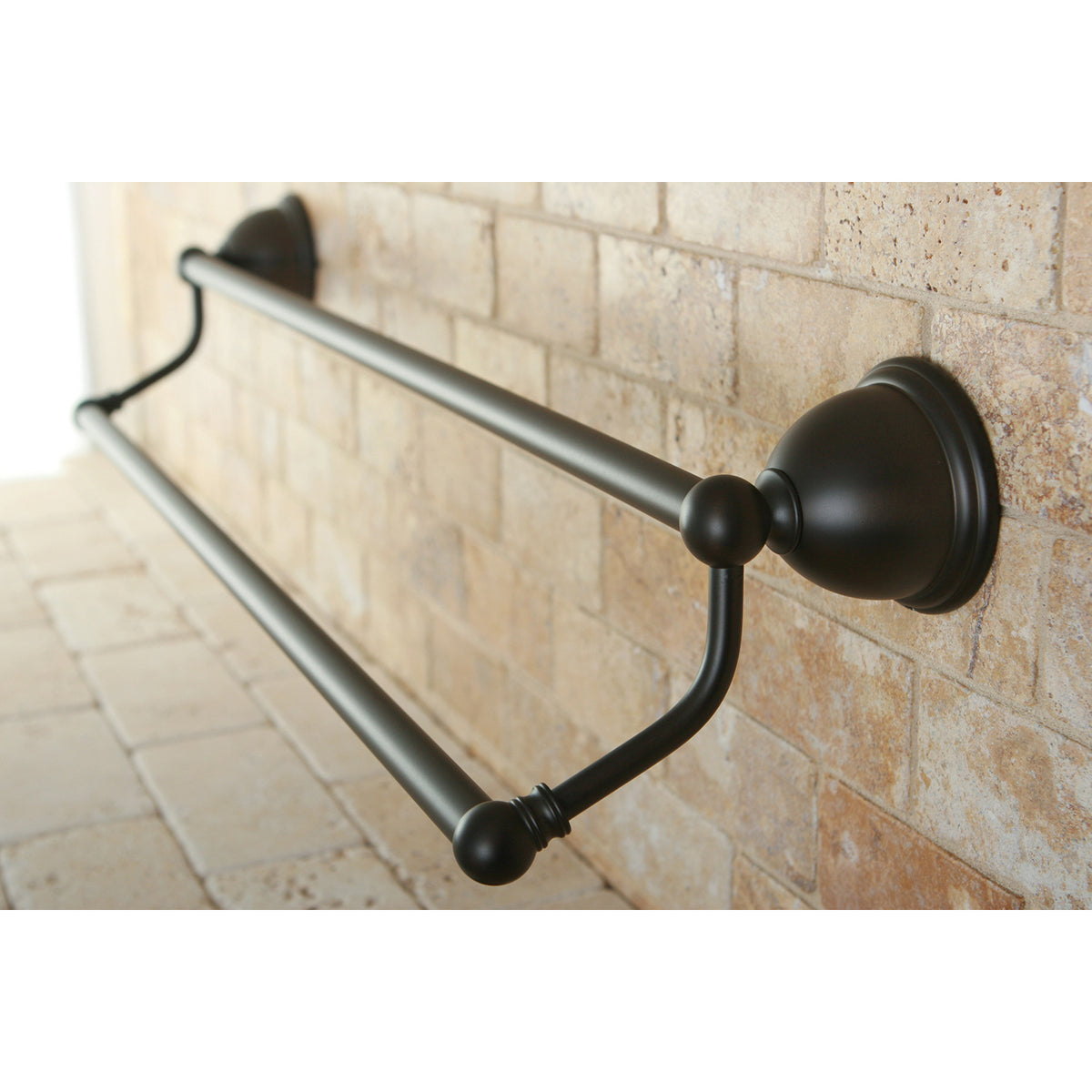Kingston Brass Restoration 24" Dual Towel Bar