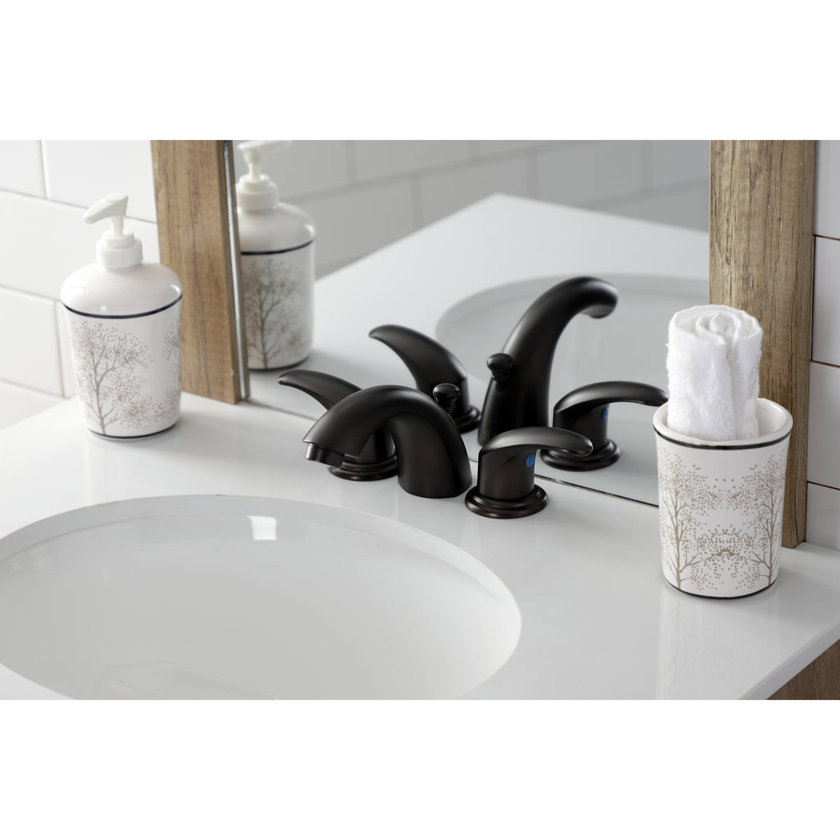 Kingston Brass KB955LL Mini-Widespread Bathroom Faucet
