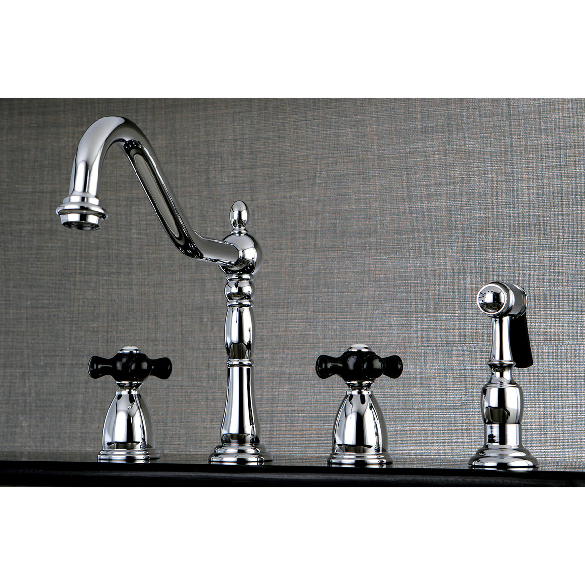 Kingston Brass KB1798PKXBS Widespread Kitchen Faucet