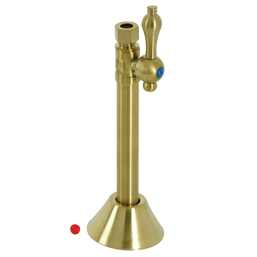 Kingston Brass 1/2" Sweat x 3/8" OD Comp Straight Shut-Off Valve with 5" Extension