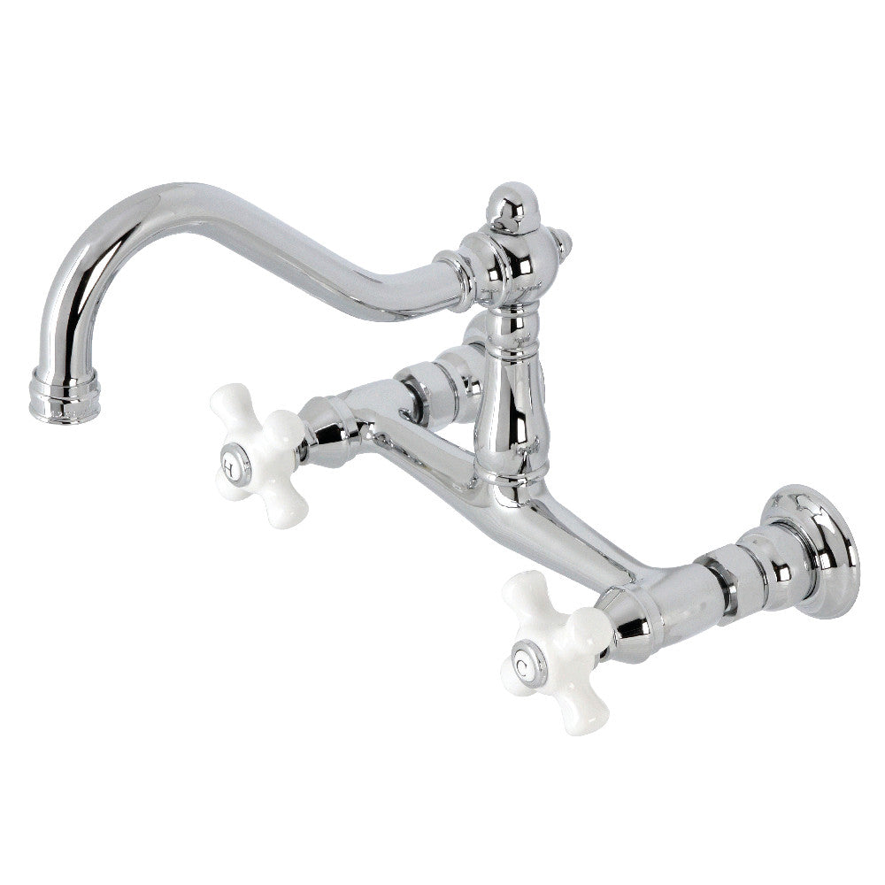 Kingston Brass KS3246PX Vintage Wall Mount Bathroom Faucet