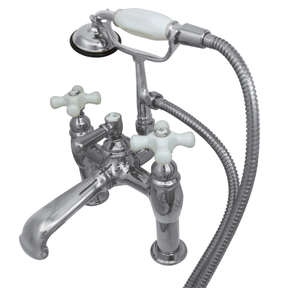 Vintage 7-Inch Deck Mount Tub Faucet with Hand Shower