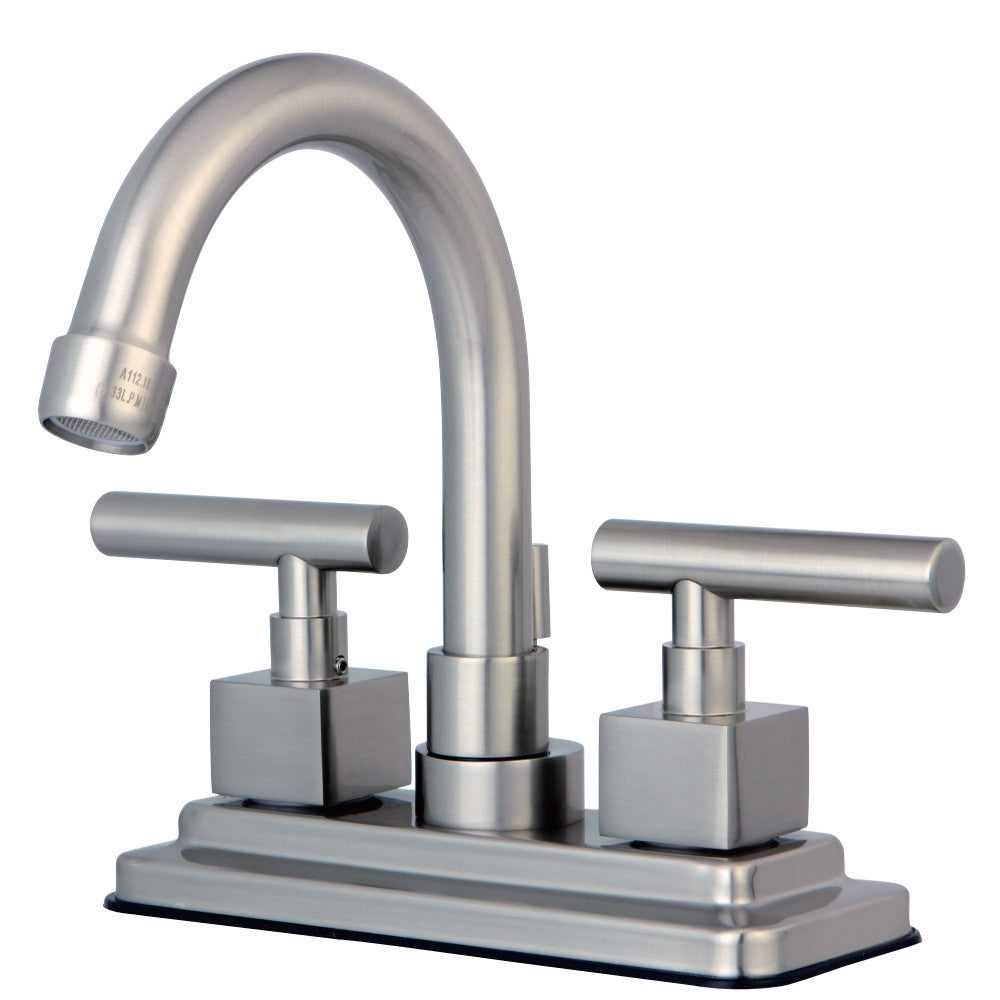 Kingston Brass KS8661CQL Claremont 4 in. Centerset Bathroom Faucet with Brass Pop-Up