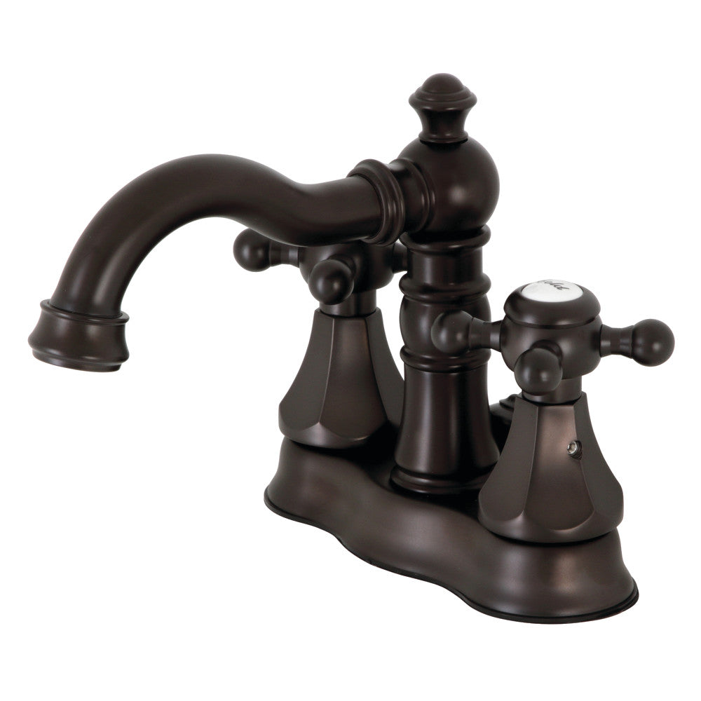 Kingston Brass FSC1601BX Metropolitan 4 in. Centerset Bathroom Faucet with Brass Pop-Up