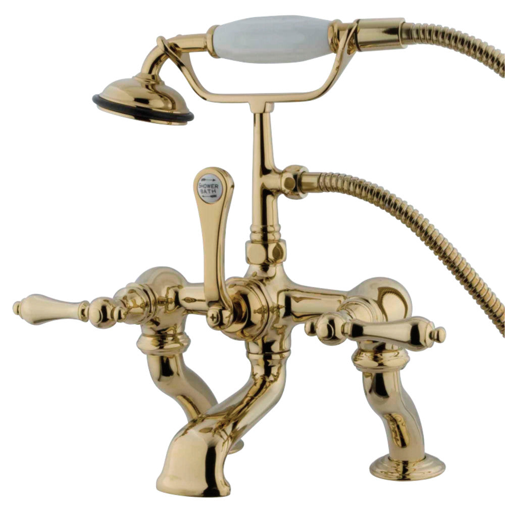 Vintage 7-Inch Deck Mount Tub Faucet with Hand Shower