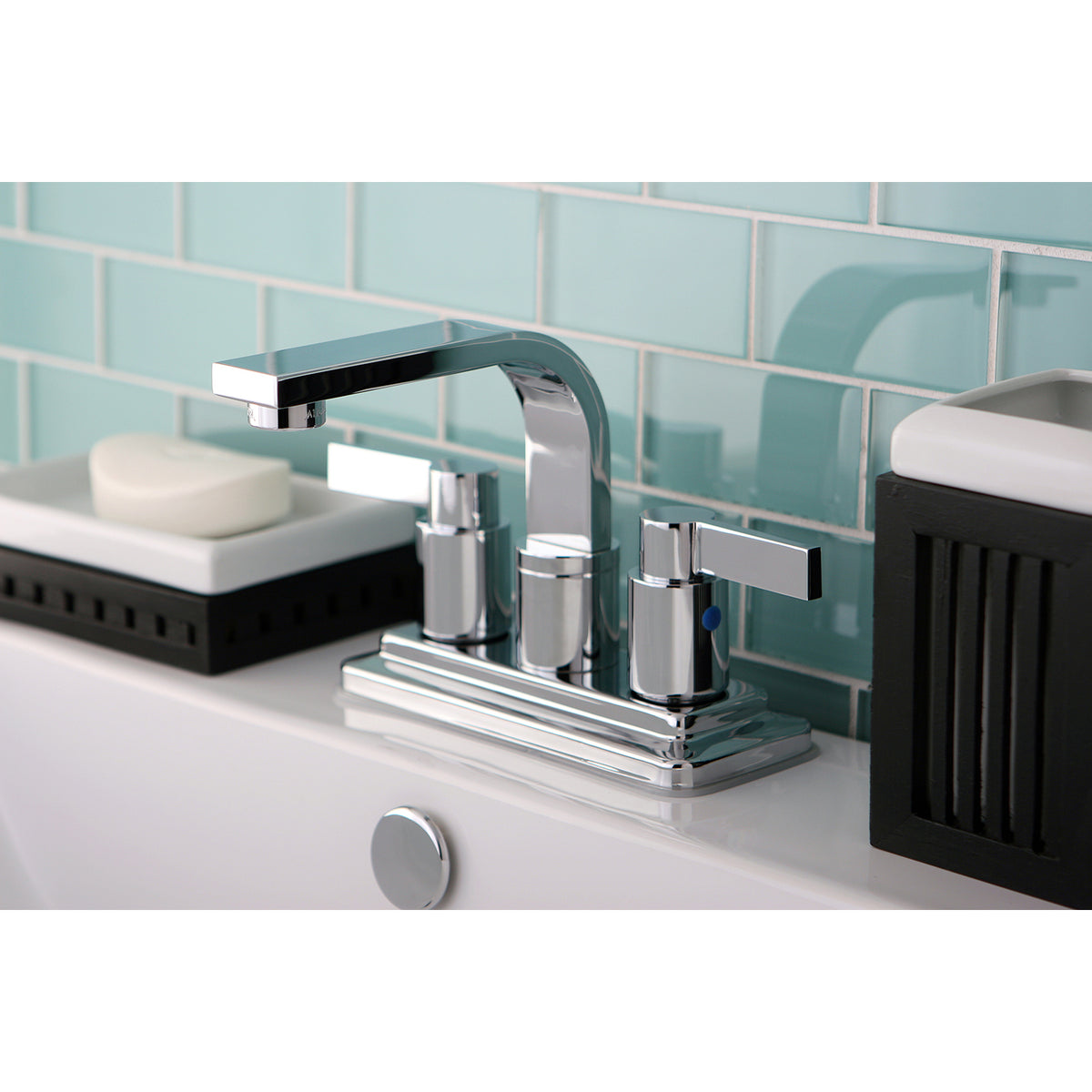 Kingston Brass KB8462NDL NuvoFusion 4-Inch Centerset Bathroom Faucet