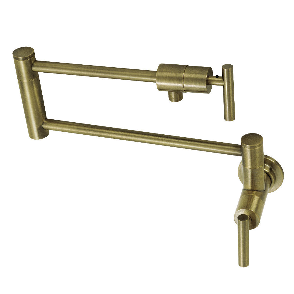 Kingston Brass KS4101CML Manhattan Wall Mount Pot Filler