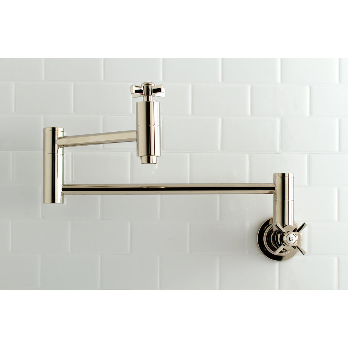 Kingston Brass KS8103ZX Millennium Wall Mount Pot Filler Kitchen Faucet