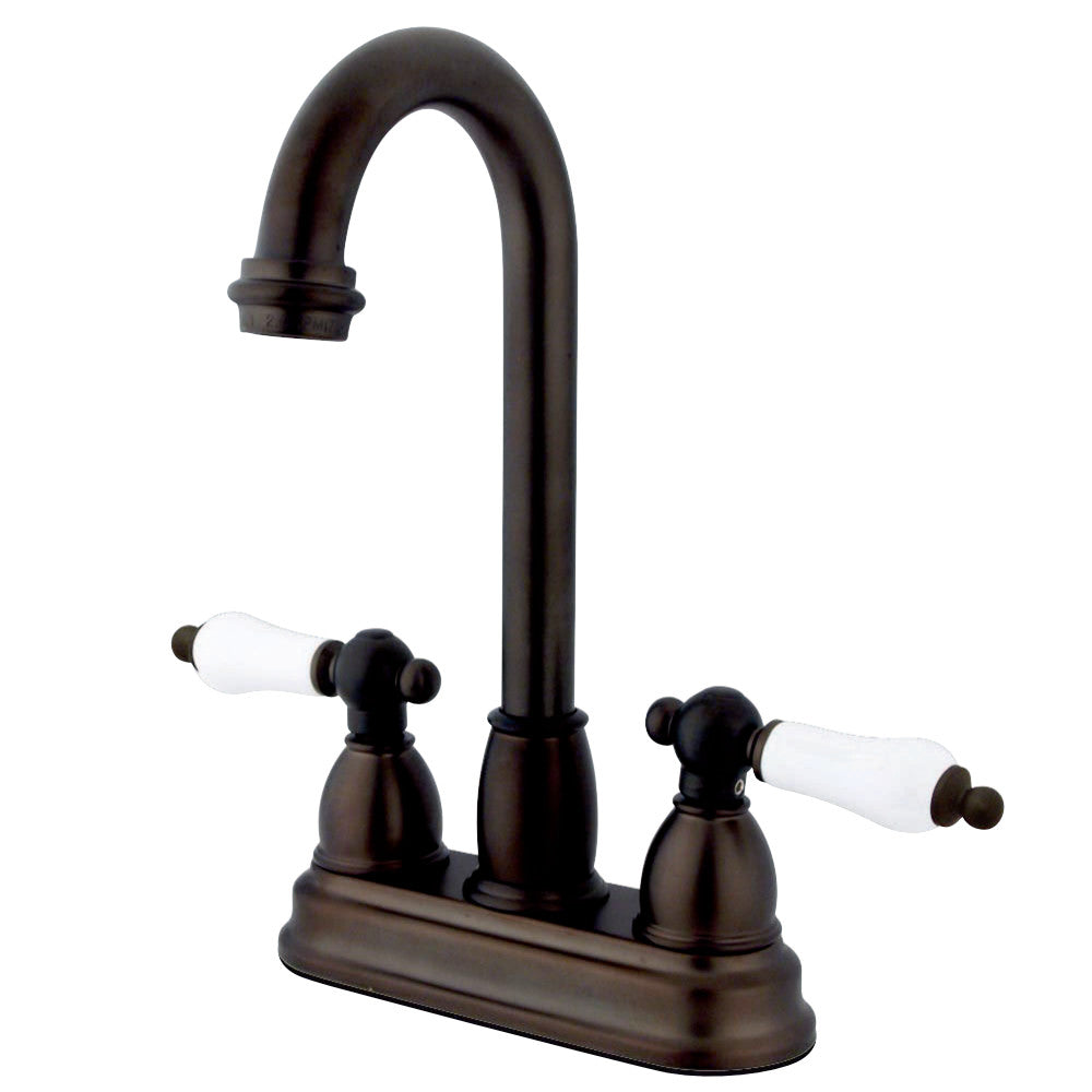 Kingston Brass KB3495PL Restoration 4" Centerset Bar Faucet