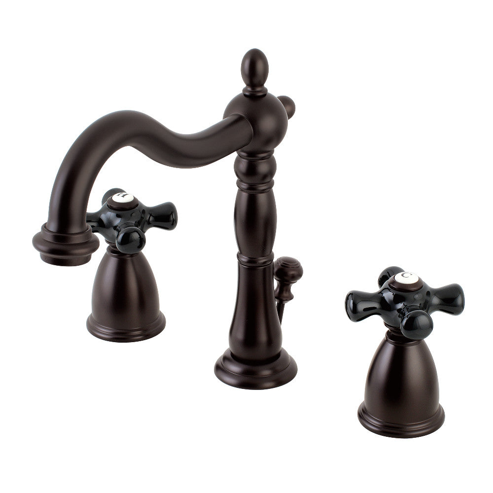 Kingston Brass KB1978PKX Duchess Widespread Bathroom Faucet with Plastic Pop-Up