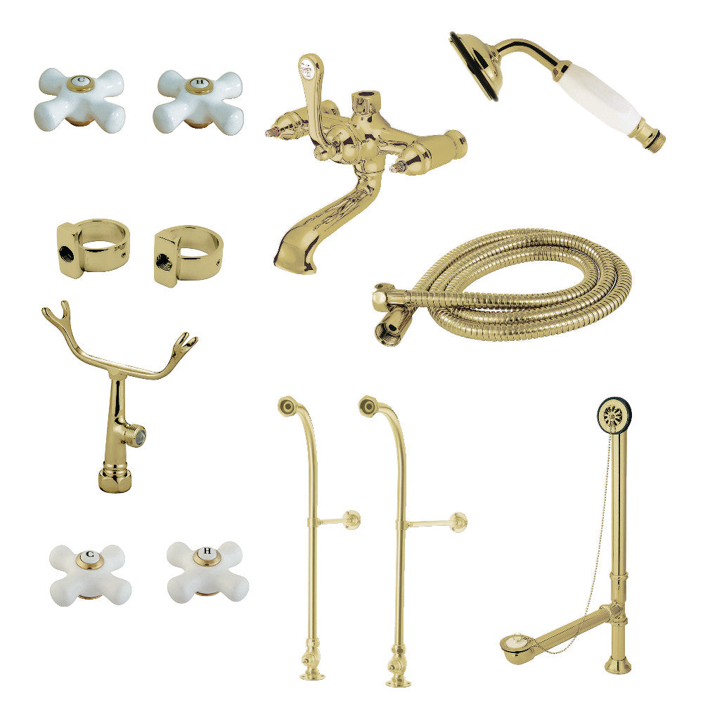 Vintage Freestanding Clawfoot Tub Faucet Combo