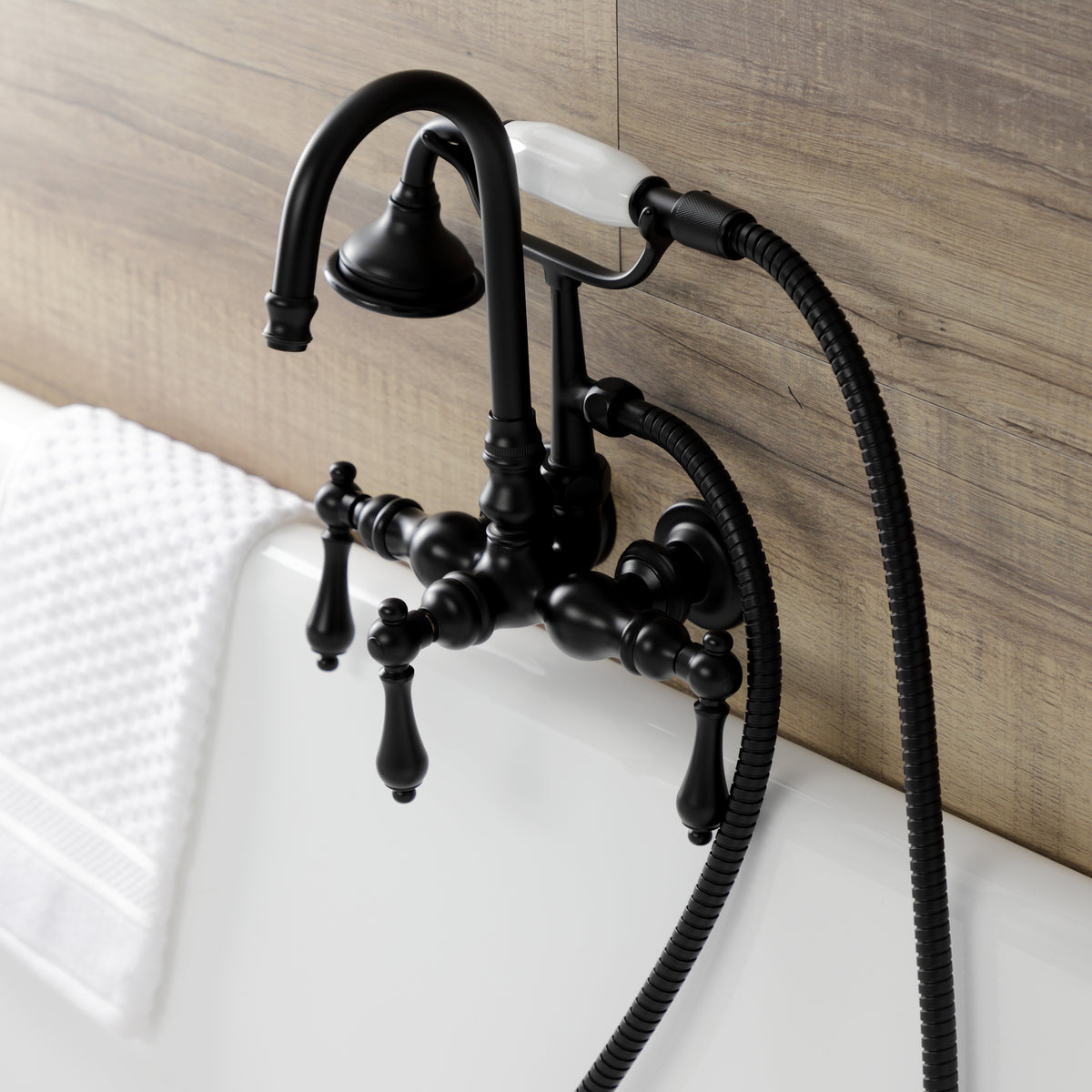 Aqua Vintage Wall Mount Clawfoot Tub Faucet