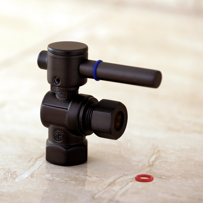 Kingston Brass 3/8" IPS X 3/8" OD Comp Quarter-Turn Angle Stop Valve