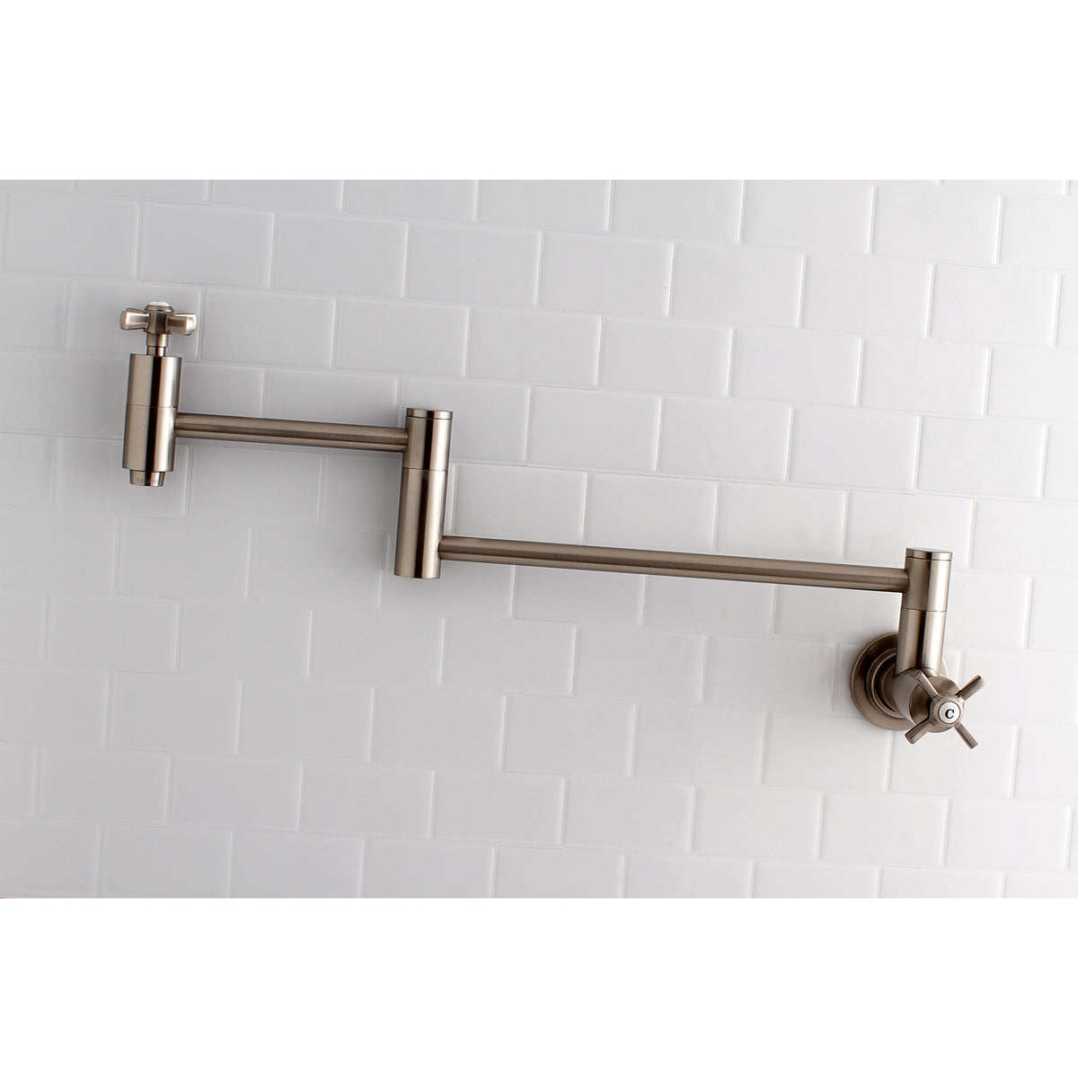 Kingston Brass KS8103ZX Millennium Wall Mount Pot Filler Kitchen Faucet