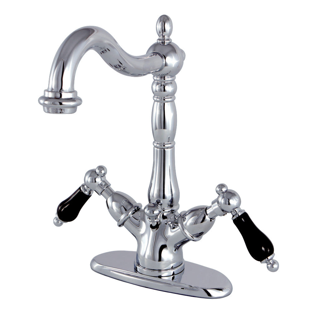 Kingston Brass KS1435PKL Duchess Two-Handle Bathroom Faucet with Brass Pop-Up and Cover Plate