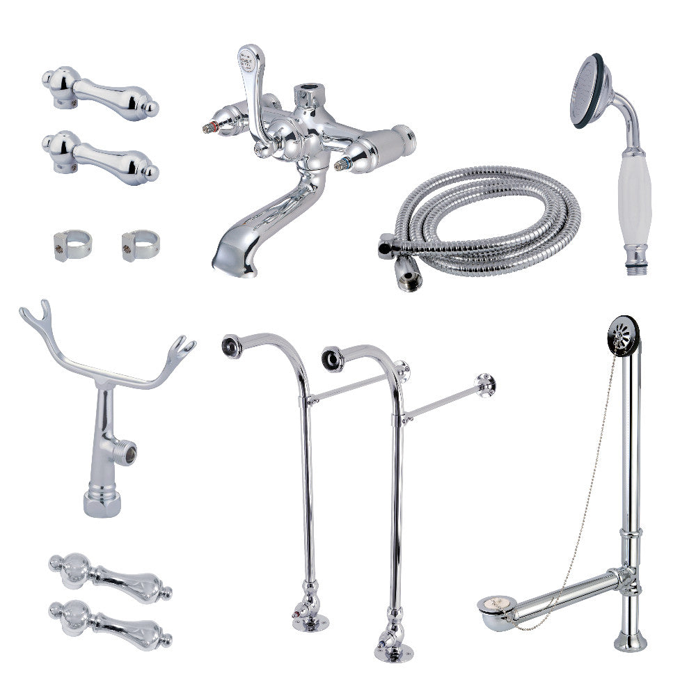 Vintage Freestanding Clawfoot Tub Faucet Combo