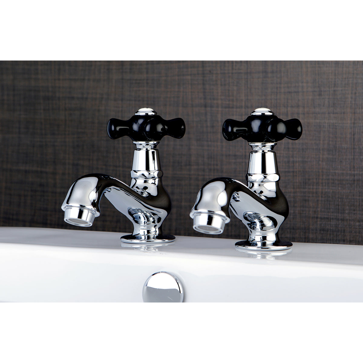 Kingston Brass KS1102PKX Basin Tap Faucet with Cross Handle