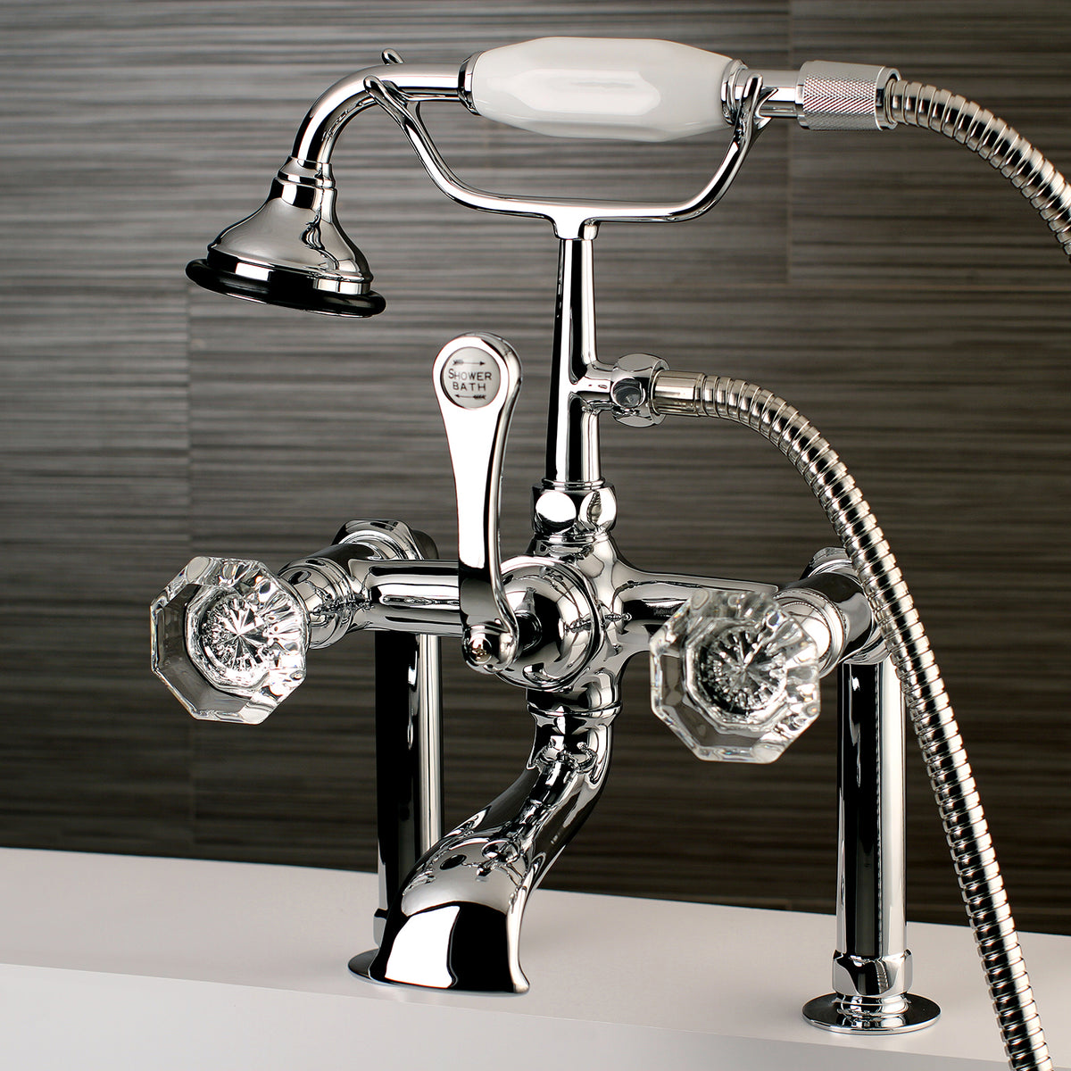 Vintage AE103T2WCL Celebrity Deck Mount Clawfoot Tub Faucet