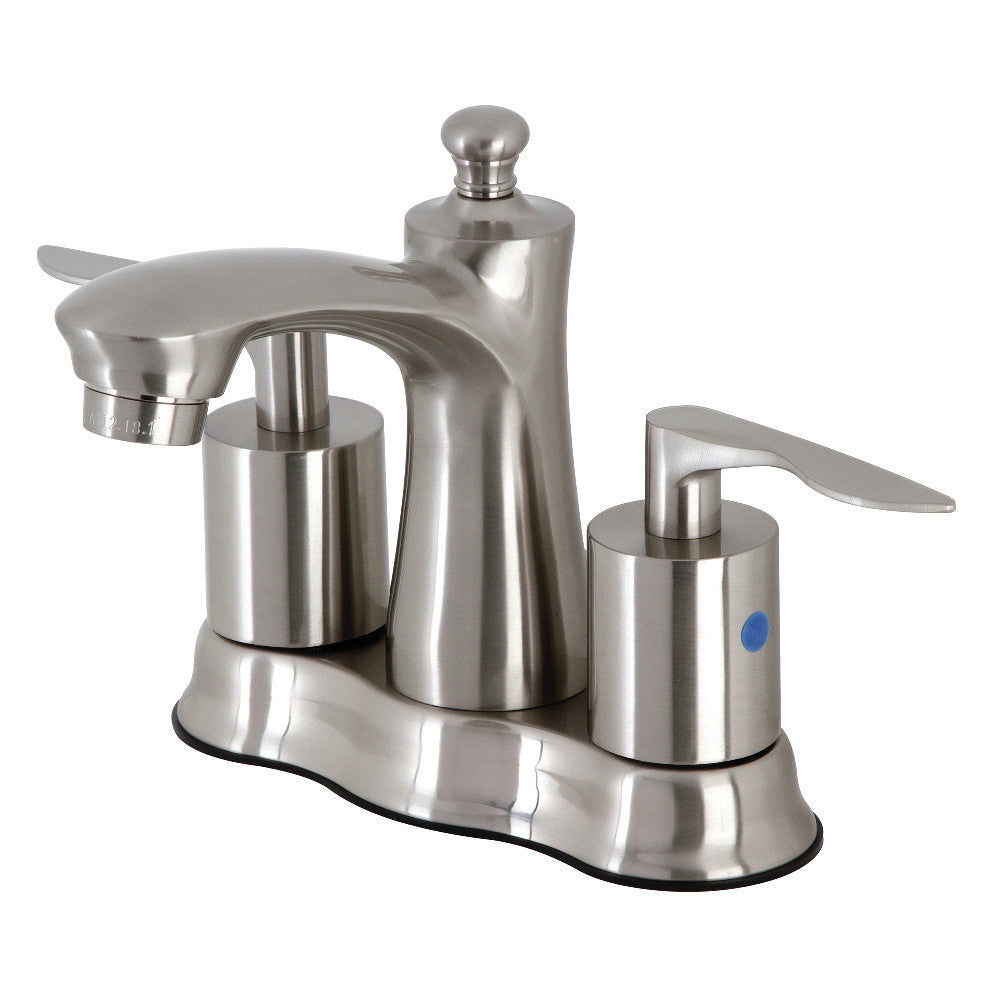 Kingston Brass FB7618SVL 4" Centerset Bathroom Faucet with Retail Pop-Up