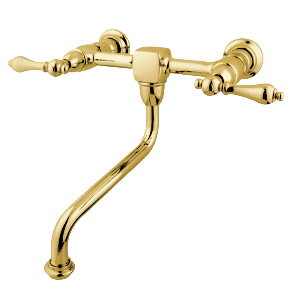 Kingston Brass KS1211AL Heritage Wall Mount Bathroom Faucet