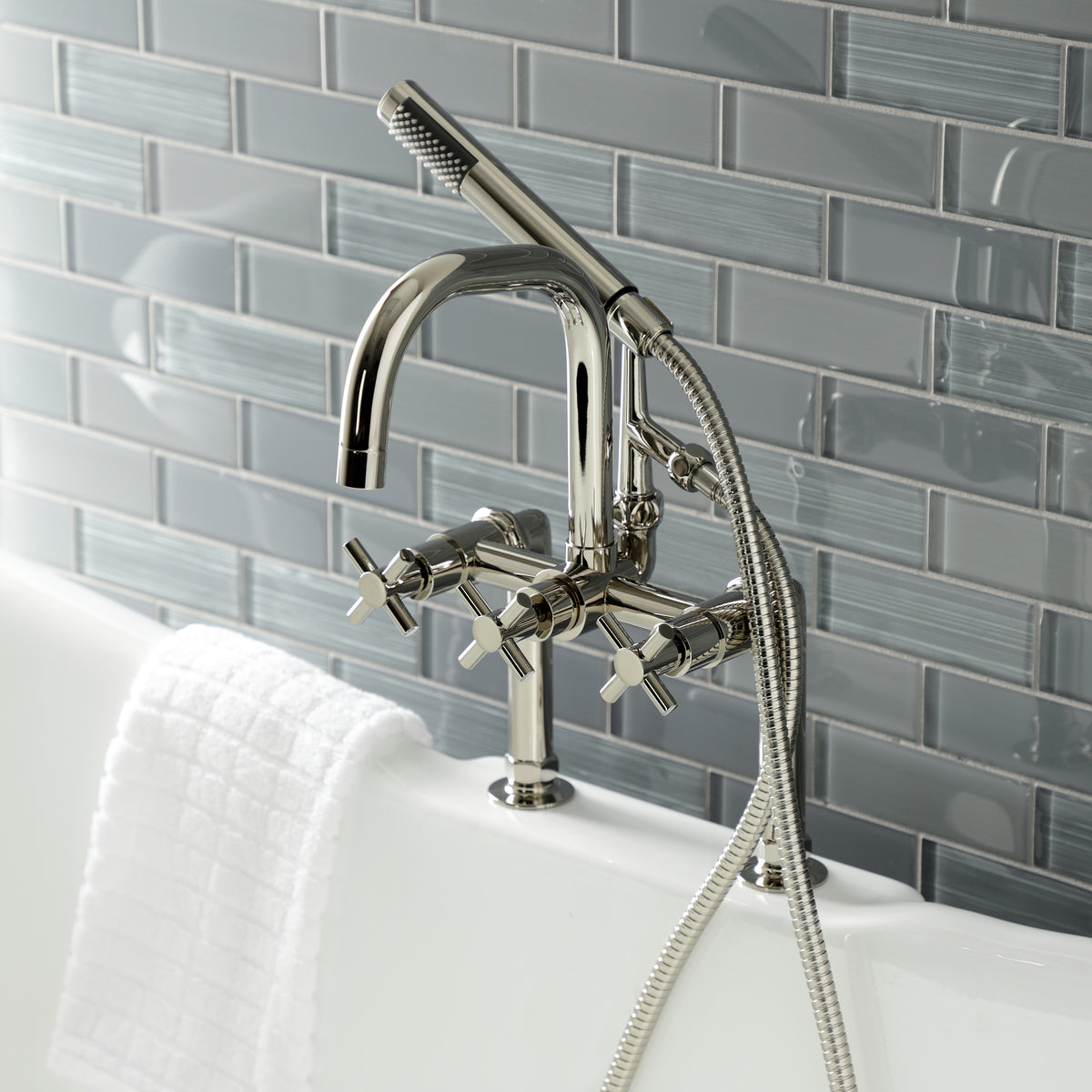 Aqua Vintage Concord Deck Mount Clawfoot Tub Faucet