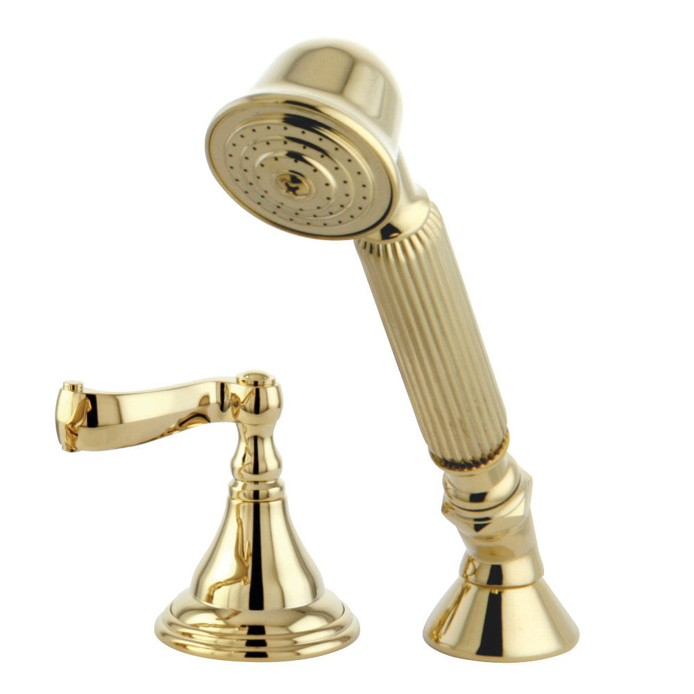 Kingston Brass Deck Mount Hand Shower with Diverter for Roman Tub Faucet