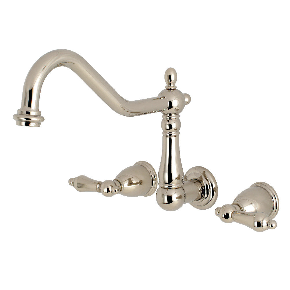 Kingston Brass KS1281AL Heritage Wall Mount Kitchen Faucet