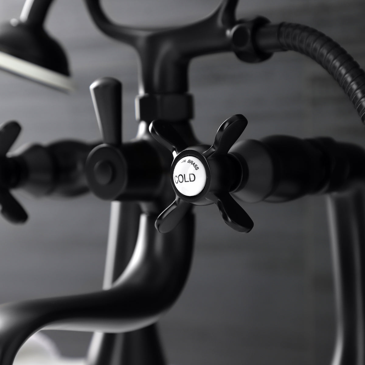 Essex Deck Mount Clawfoot Tub Faucet with Hand Shower